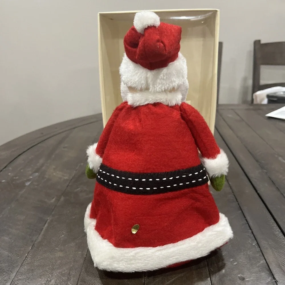 Pottery Barn Kids Soft Fabric Santa Claus‎ Christmas Tree Topper w/ Box 12